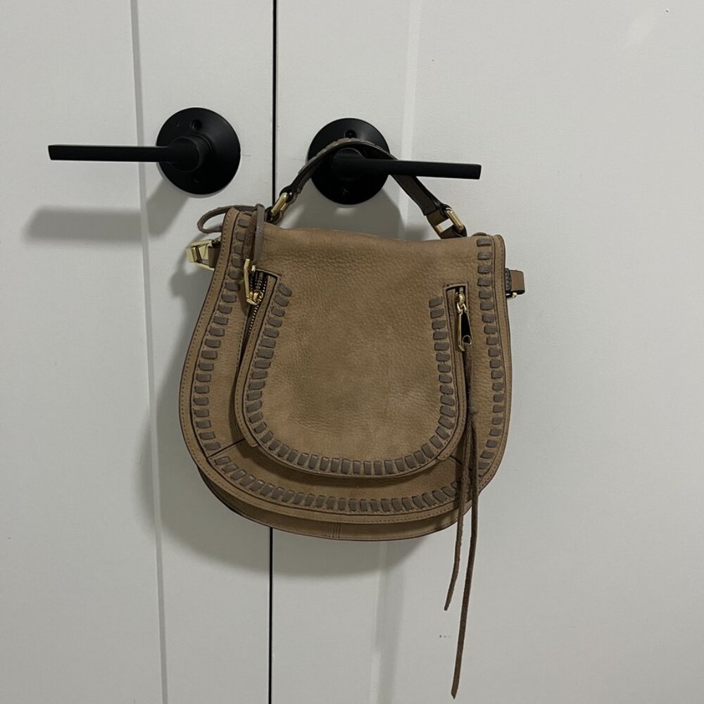 Rebecca Minokff Brown Leather Vanity Saddle Bag - Picture 2 of 8